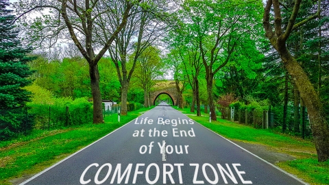 success begins at the end of your comfort zone